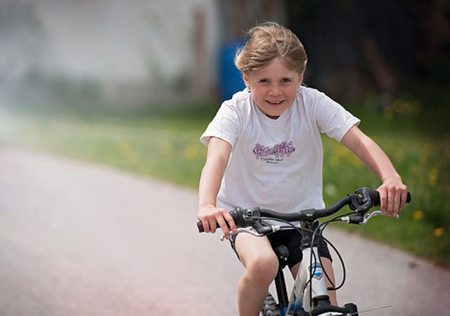 child cycling