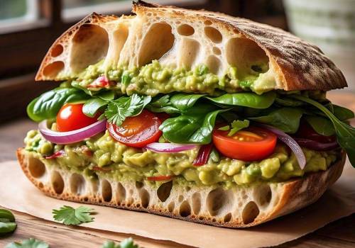 Sourdough veg sandwich